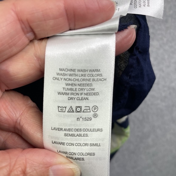 Lauren Ralph Lauren Floral Cotton Voile Dress Womens 2 Cotton Light - Picture 9 of 10